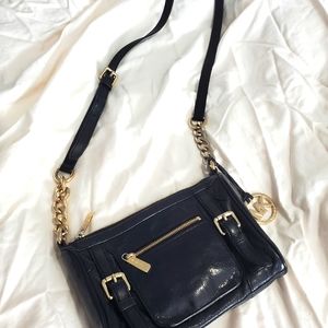 Leather Michael Kors crossbody purse